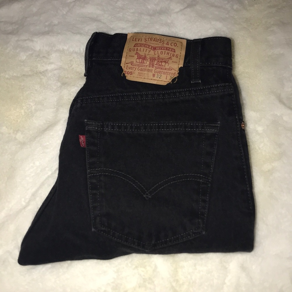 Levi’s Black 505 Mom Jeans